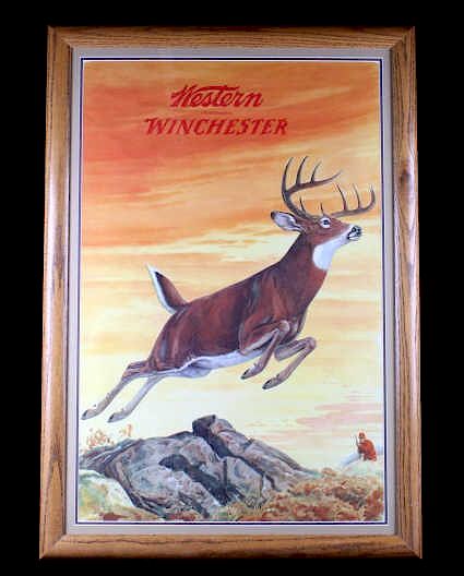 Appraisal: Original Western-Winchester Whitetail Poster Up for bidding is an original