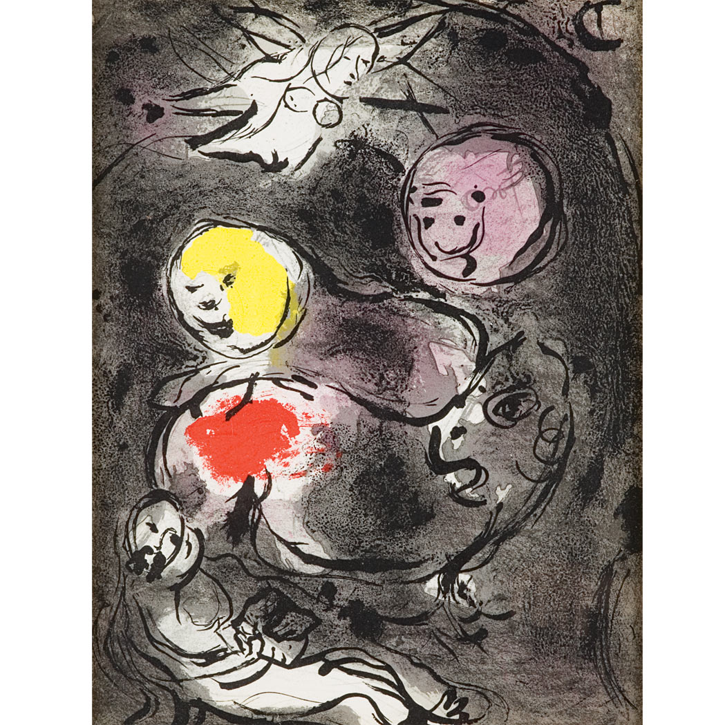 Appraisal: Marc Chagall THE PROPHET DANIEL WITH THE LIONS MOURLOT Color