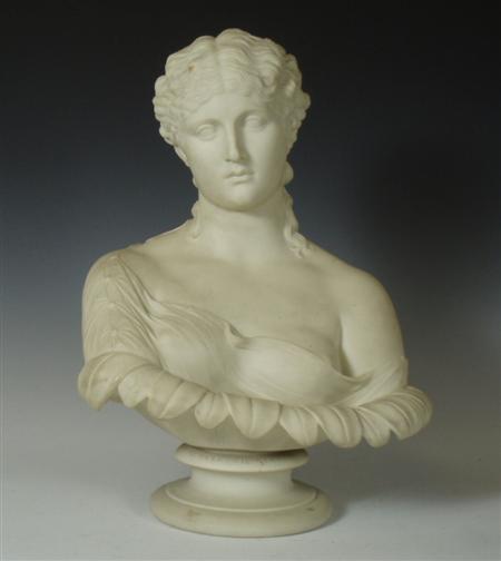 Appraisal: A Copeland parian ware bust of Clytie By C Delpech