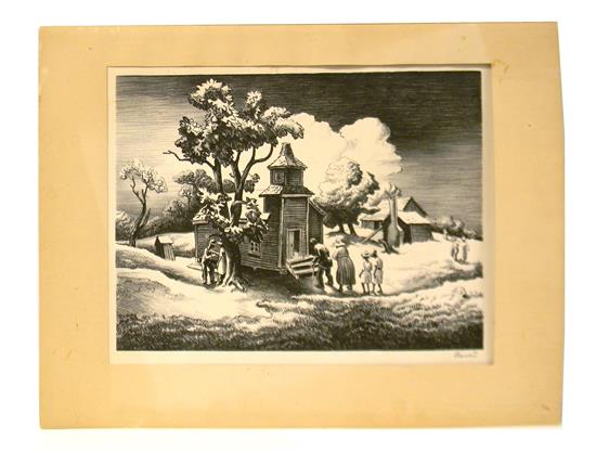 Appraisal: Thomas Hart Benton American - Sunday Morning limited edition AAA