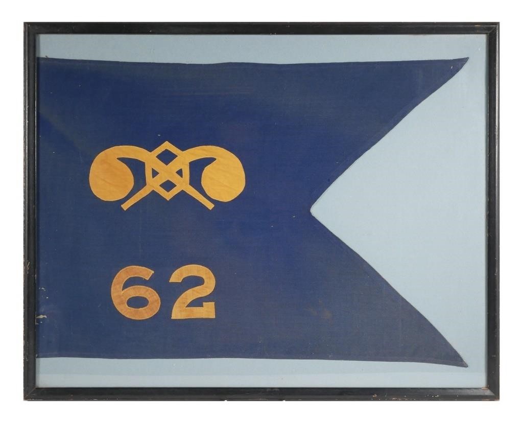 Appraisal: US rd Army nd Chemical Co flag Swallowtail style with