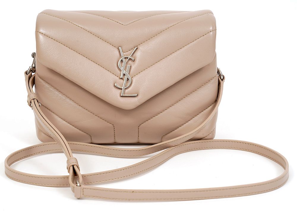 Appraisal: St Laurent Matelasse Toy Loulou Crossbody Bag St Laurent Beige