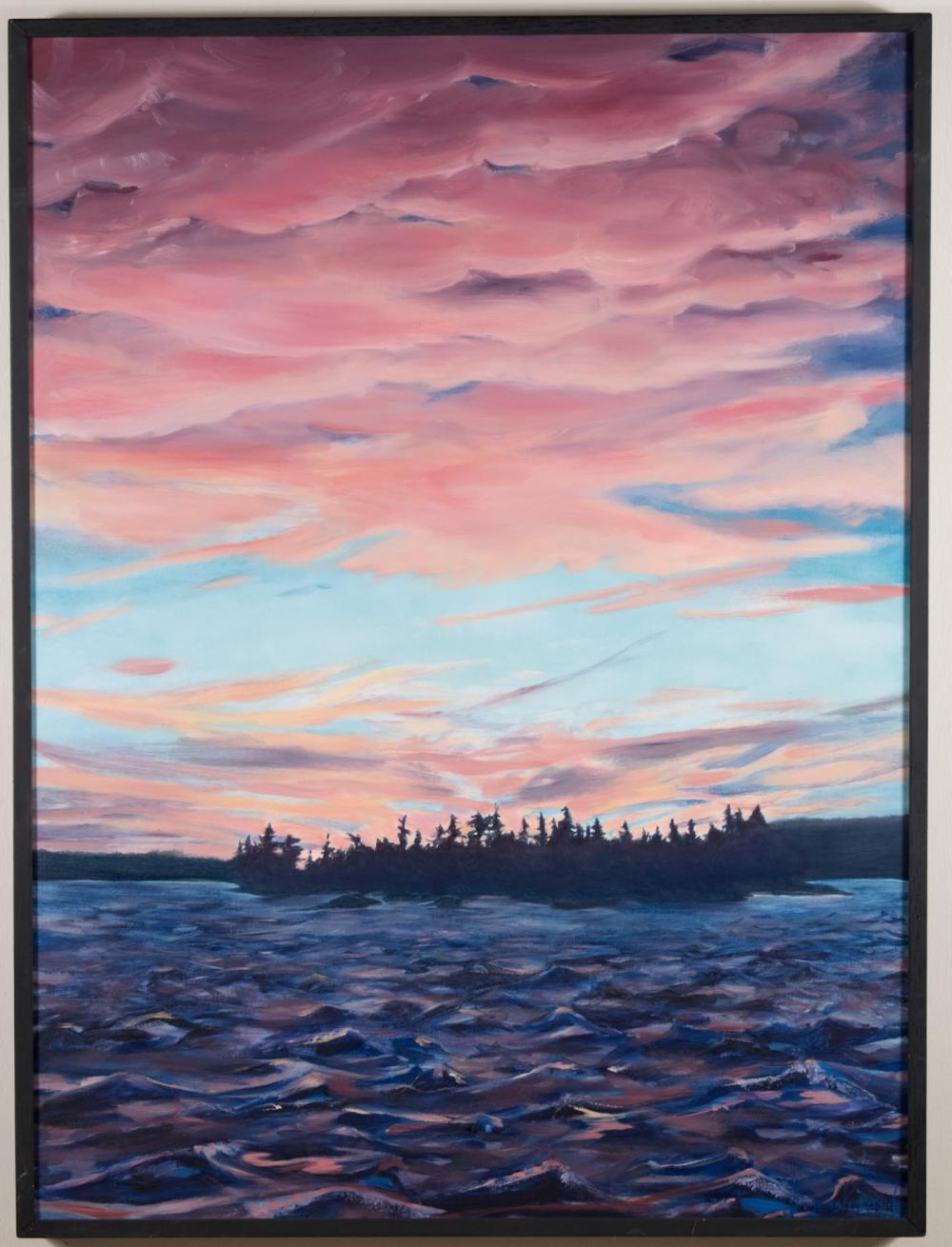 Appraisal: FIONNUALA REYNOLDS Canada st century oil on canvas landscape at