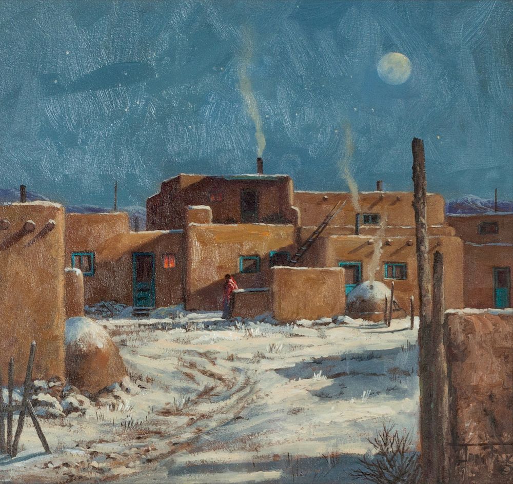 Appraisal: Joni Falk American b Taos Moon Joni Falk American b