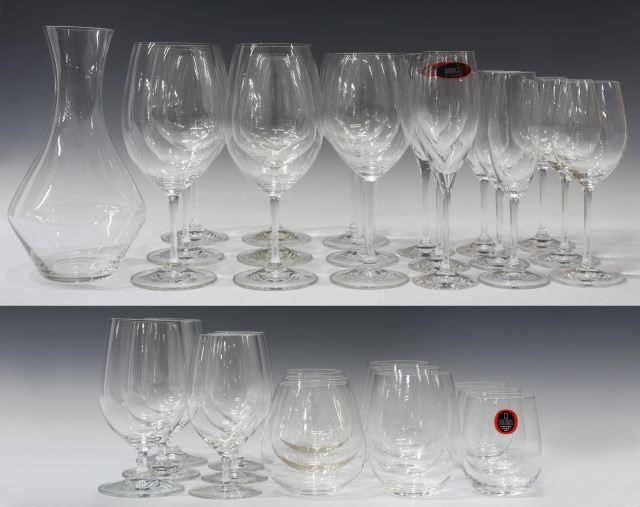 Appraisal: lot of Riedel colorless glass wine stems and tumblers all