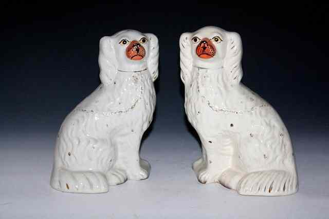 Appraisal: GENERAL CERAMICS TO INCLUDE a pair of Staffordshire pottery seated