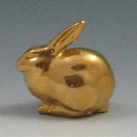 Appraisal: Rookwood Golden Rabbit marked Rookwood bottom reads Original Design by