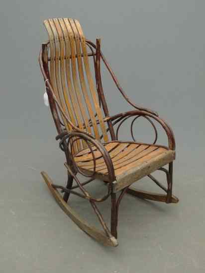 Appraisal: Adirondack rocking chair '' Ht