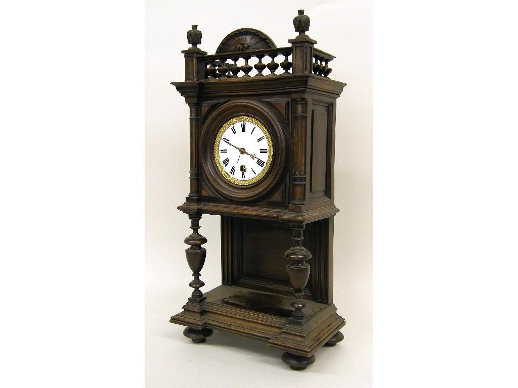 Appraisal: Small English mahogany single fusee bracket clock the cream dial