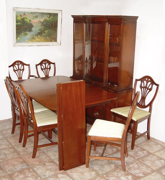 Appraisal: PIECE DREXEL VAN SCIVER MAHOGANY DINING ROOM ENSEMBLE To include