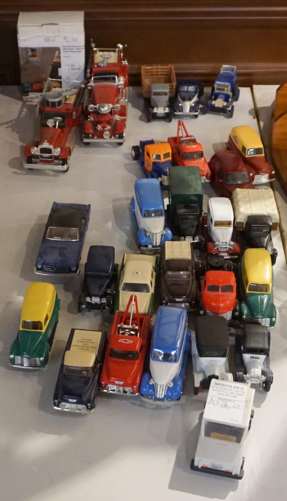 Appraisal: Collection of Twenty-Six Cast Metal Toy Cars and Trucks