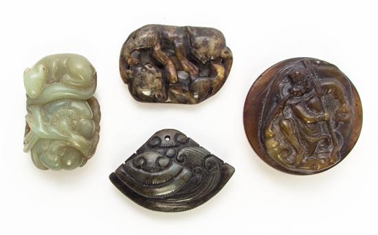 Appraisal: Sale Lot A Group of Four Hardstone Carvings the first