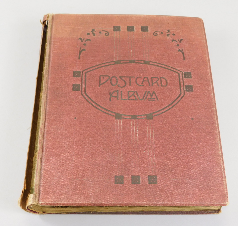 Appraisal: An album containing a collection of Edwardian postcards mainly depicting