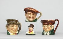 Appraisal: Set of Four Royal Doulton Miniatures The lot includes Old