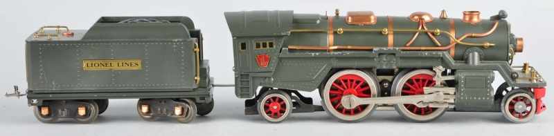 Appraisal: Lionel No Steam Engine Tender Description American Standard gauge Includes