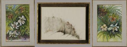 Appraisal: Philip Aziz th C Sumac Hill Watercolor an ink on