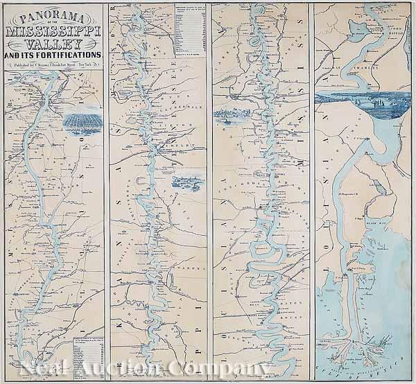 Appraisal: Charles Mangus American - Panorama of the Mississippi Valley and