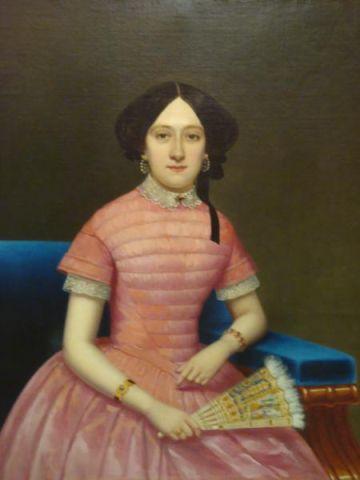 Appraisal: Unknown c American O C Portrait of a Woman in