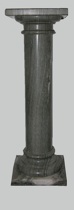 Appraisal: Single Grey Marble Column circa th Century Single Doric column