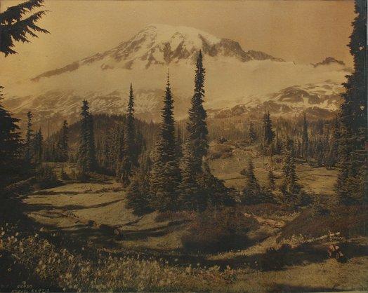 Appraisal: CURTIS Asahel American - Mt Rainier Orotone '' x ''