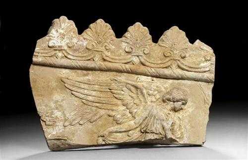 Appraisal: CAMPANA RELIEF Roman st century AD Orange coloured fired clay