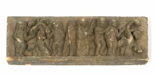 Appraisal: A stone bas relief of Adam and Eve height in