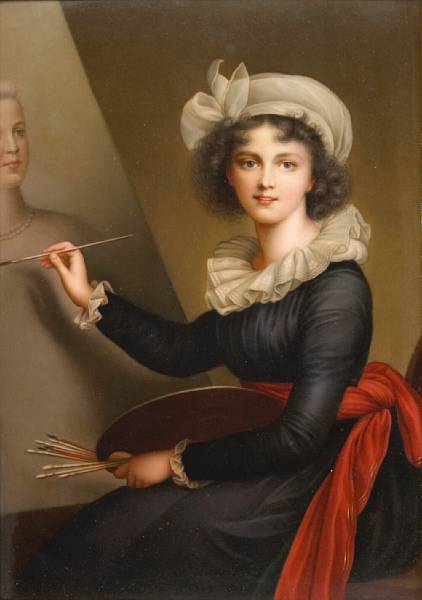 Appraisal: A Berlin KPM porcelain plaque after the self portrait of