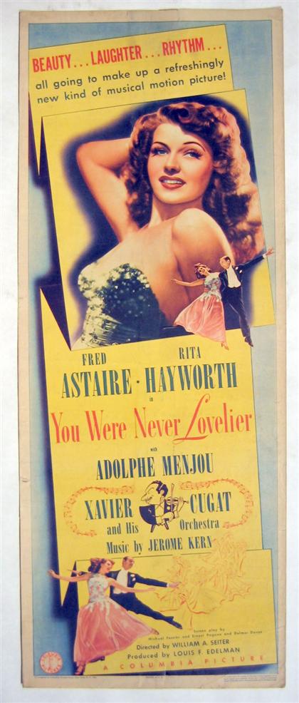 Appraisal: piece Movie Poster You Were Never Lovelier Columbia Color litho