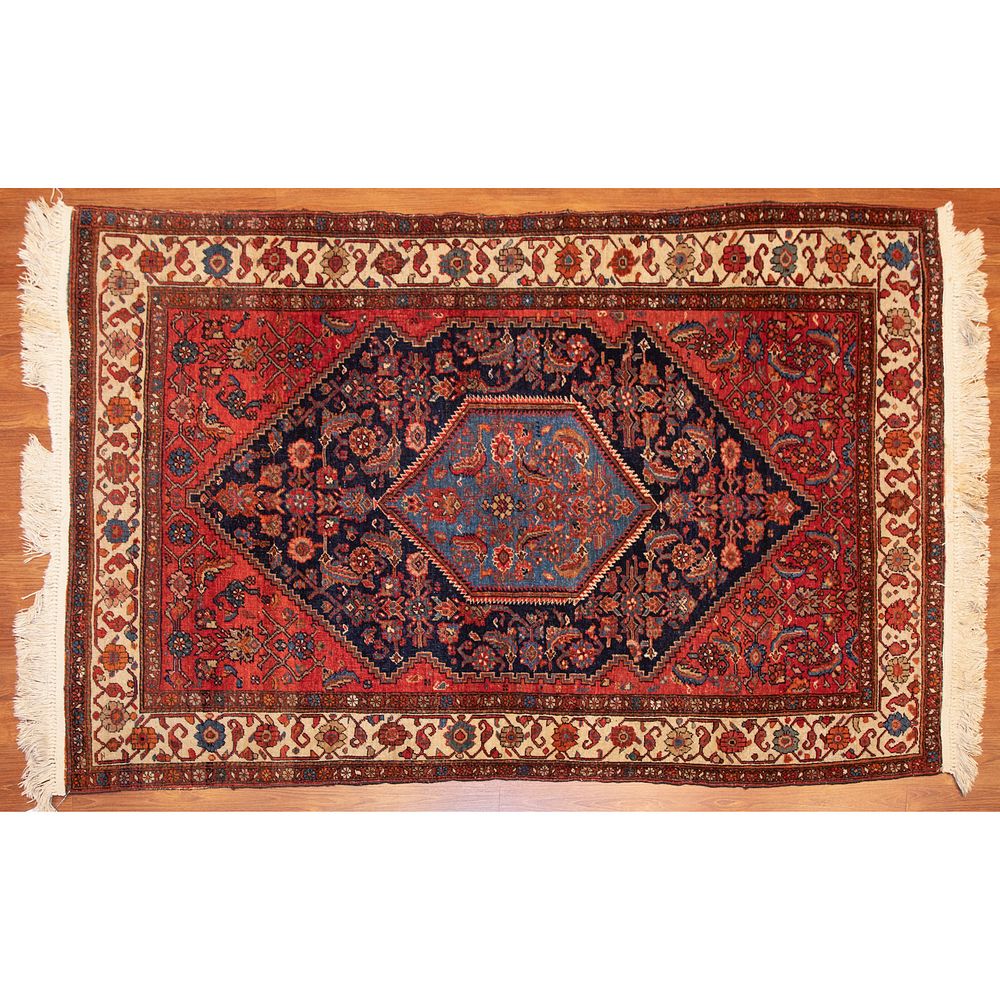 Appraisal: Antique Bijar Rug Persia x Second quarter- th century hand-knotted