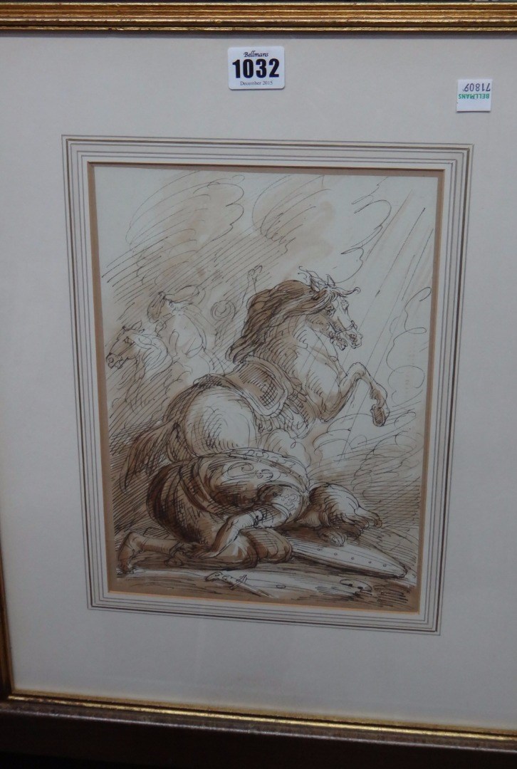 Appraisal: Thomas Barker of Bath - Rearing Horse Pony Donkey and