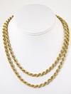 Appraisal: NECKLACE - K yellow gold woven rope form necklace dwt