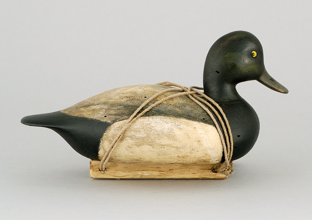 Appraisal: BLUEBILL DRAKE MINIATURE DECOY By Rand Gleason of Scituate Massachusetts