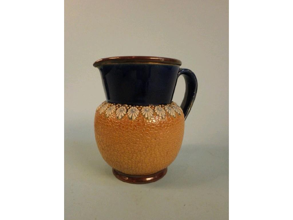 Appraisal: A Doulton Lambeth Slater's Patent stoneware jug decorated with a