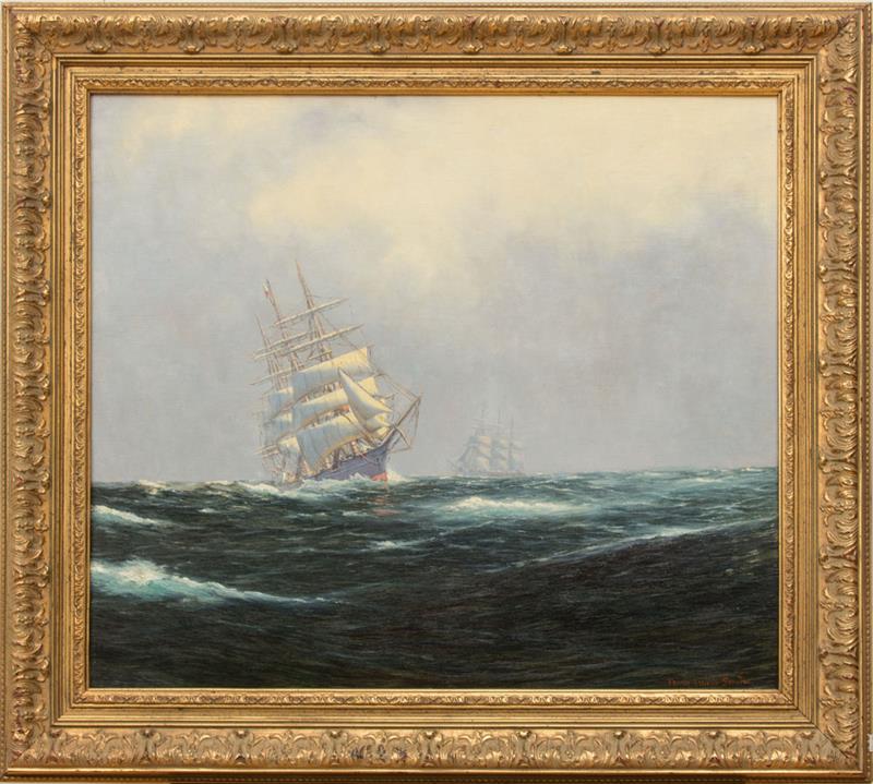 Appraisal: FRANK VINING SMITH - ON THE HIGH SEAS Oil on