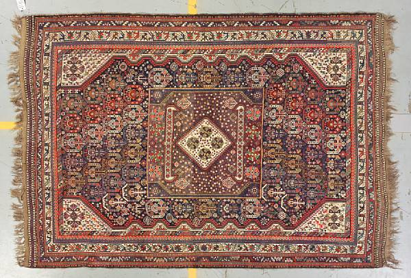 Appraisal: A Shiraz rug size approximately ft in x ft in