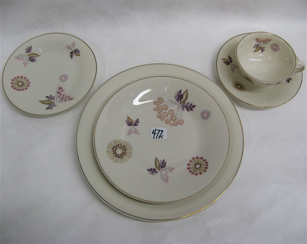 Appraisal: THEODORE HAVILAND NEW YORK FINE CHINA SET pieces in the