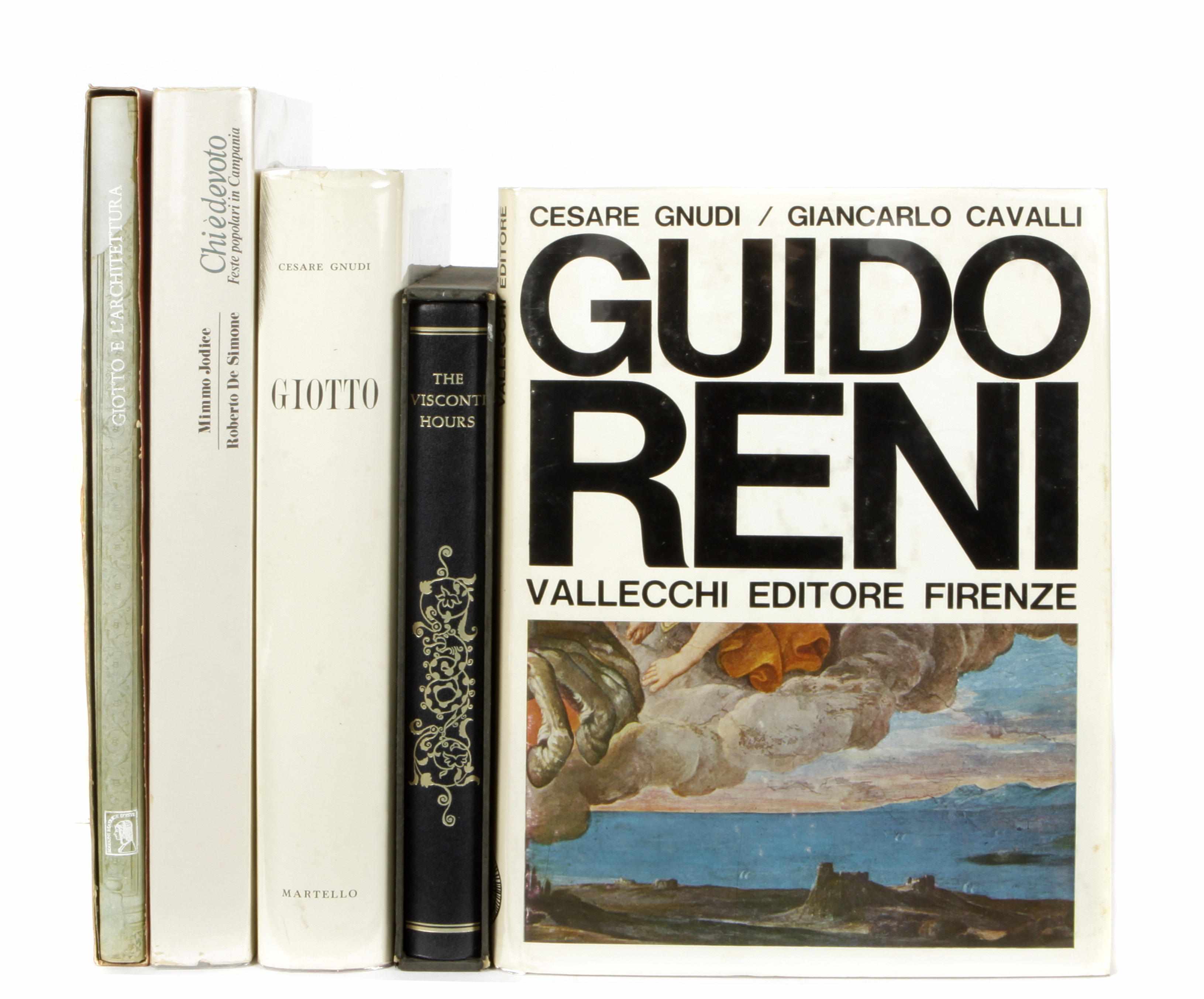 Appraisal: ITALIAN ART volumes including Schongauer Martin Incisioni Florence Folio Cloth