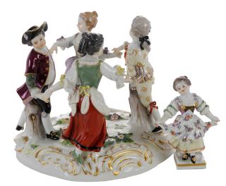 Appraisal: Two Meissen Porcelain Figural Groups German late th early th