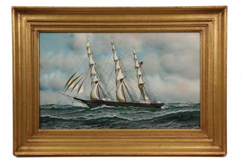 Appraisal: MARINE OOB - Ship's Portrait of the Clipper 'C C