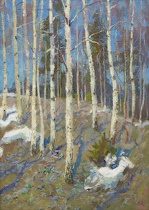 Appraisal: Mark Kremer Russian born Early Spring Oil on board initialed