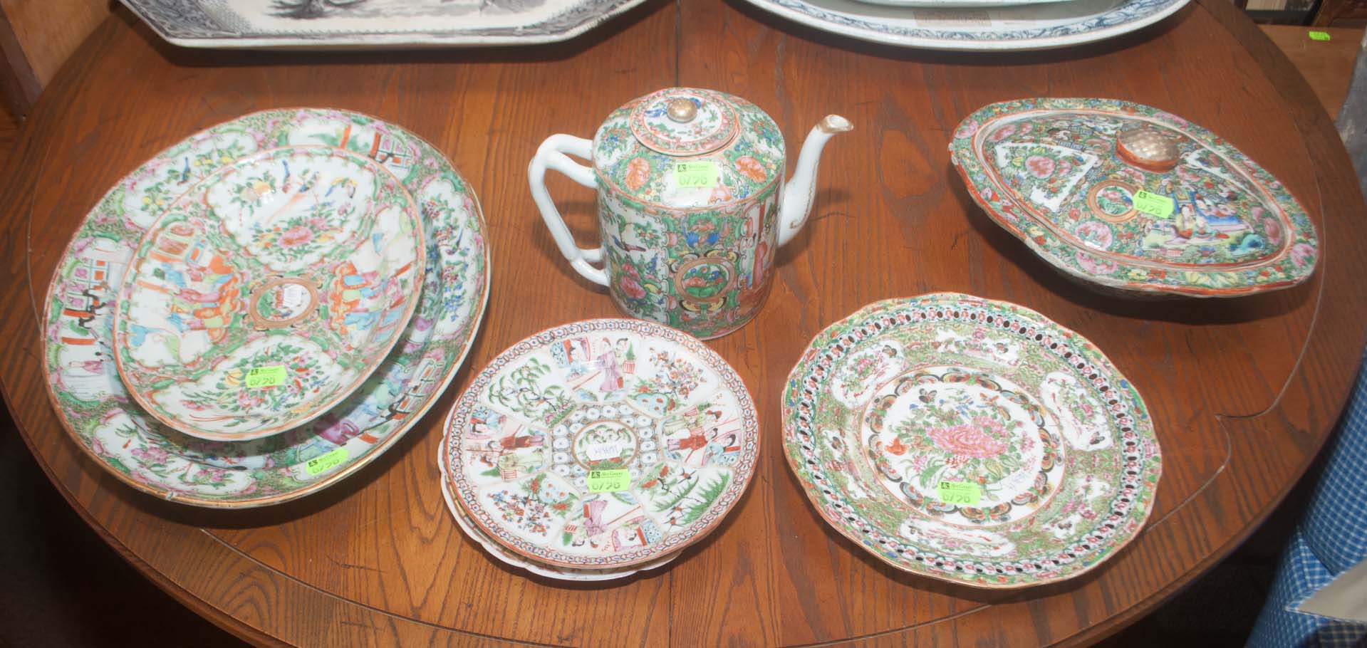 Appraisal: Seven pieces of Chinese Rose Medallion china