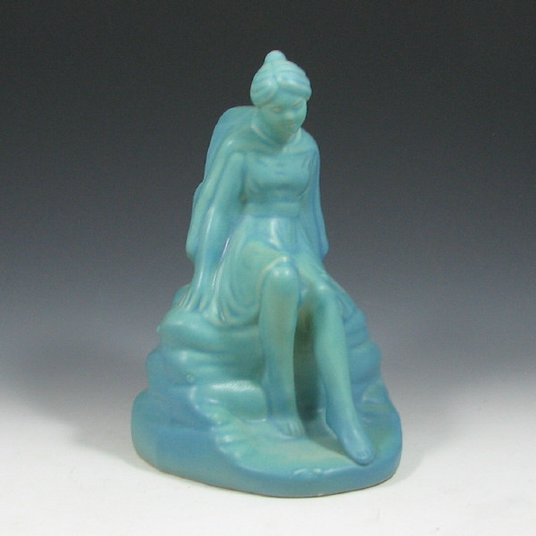 Appraisal: Van Briggle Indian Maiden Figure in Ming Turquoise Van Briggle