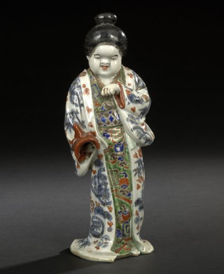 Appraisal: Japanese Porcelain Figure of a Noh Actress ca the standing