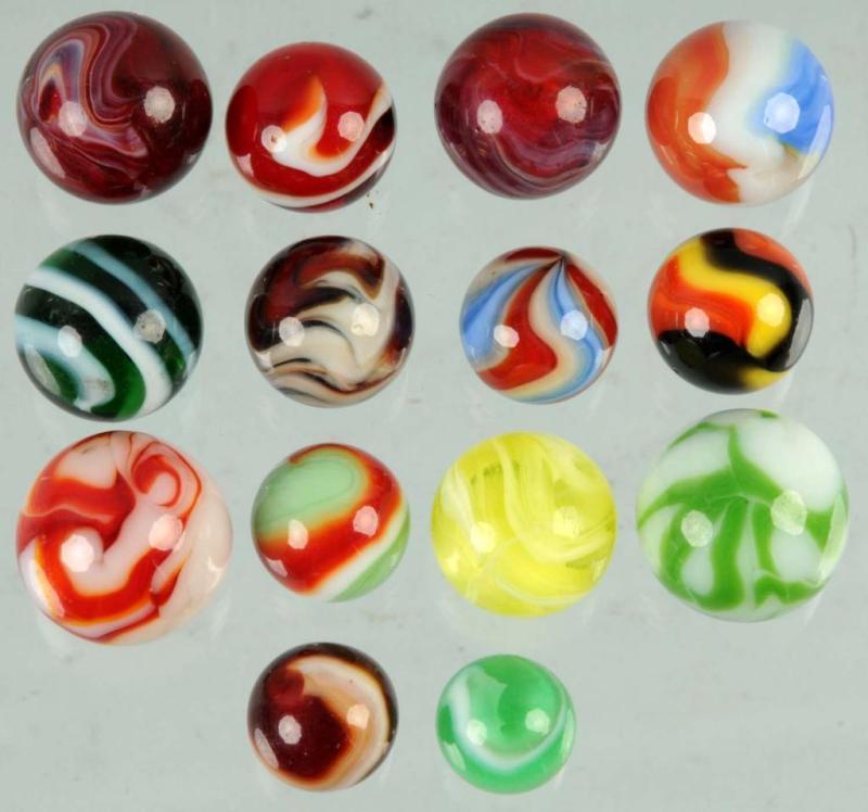 Appraisal: Lot of Machine-Made Marbles Description Includes some Akro and possibly