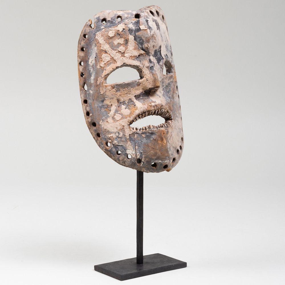 Appraisal: Ituri Ndaana Painted Wood Mask Nigeria Inventory number ' '