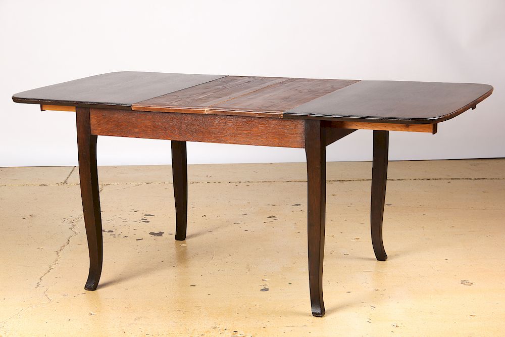 Appraisal: Swedish Oak Jugendstil Expandable Table Circa Swedish Oak Jugendstil Expandable