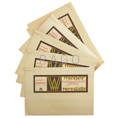 Appraisal: WIENER WERKSTATTE Nine gift certificates Condition Report