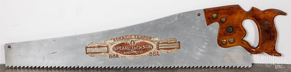 Appraisal: Spear Jackson saw trade sign Spear Jackson saw trade sign