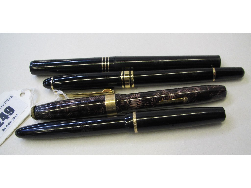 Appraisal: Lot comprising Conway Stewart fountain pen an Osmiroid pen a