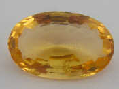 Appraisal: A loose polished citrine approx carats x mm VAT wil